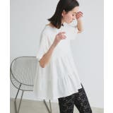 オフホワイト | ティアードチュニックTシャツ ティアードチュニック フリル | ad thie