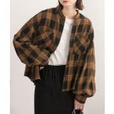 ポケット付き バンドカラーチェックシャツ | ad thie | 詳細画像4 