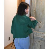 裏毛ショート丈フーディー パーカー トレーナー | ad thie | 詳細画像13 