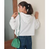 裏毛ショート丈フーディー パーカー トレーナー | ad thie | 詳細画像15 