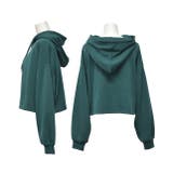 裏毛ショート丈フーディー パーカー トレーナー | ad thie | 詳細画像28 