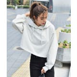 裏毛ショート丈フーディー パーカー トレーナー | ad thie | 詳細画像7 