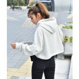 裏毛ショート丈フーディー パーカー トレーナー | ad thie | 詳細画像8 