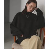 後スリット ニット モックネック | ad thie | 詳細画像10 