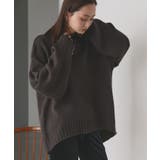 後スリット ニット モックネック | ad thie | 詳細画像14 