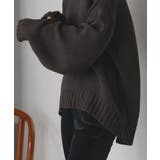 後スリット ニット モックネック | ad thie | 詳細画像15 