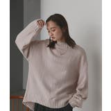 後スリット ニット モックネック | ad thie | 詳細画像22 