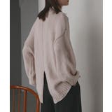 後スリット ニット モックネック | ad thie | 詳細画像24 