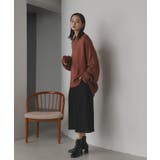 後スリット ニット モックネック | ad thie | 詳細画像25 