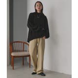 後スリット ニット モックネック | ad thie | 詳細画像3 