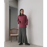 後スリット ニット モックネック | ad thie | 詳細画像30 