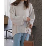 後スリット ニット モックネック | ad thie | 詳細画像38 