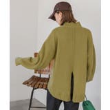 後スリット ニット モックネック | ad thie | 詳細画像40 