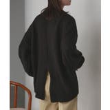 後スリット ニット モックネック | ad thie | 詳細画像6 