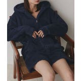 ネイビー | ボアパーカー ショートパンツ ルームウェア | ad thie