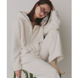 オフホワイト | 【新色追加！】ボアパーカー ロングパンツ ルームウェア | ad thie