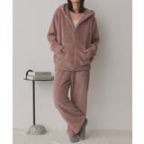 ピンク | 【新色追加！】ボアパーカー ロングパンツ ルームウェア | ad thie