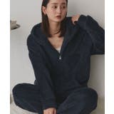 ネイビー | 【新色追加！】ボアパーカー ロングパンツ ルームウェア | ad thie