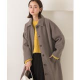 ステンカラーロングコート アウター コート | ad thie | 詳細画像3 