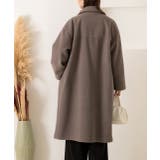 ステンカラーロングコート アウター コート | ad thie | 詳細画像4 