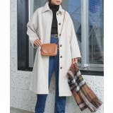 ナチュラル | ステンカラーロングコート アウター コート | ad thie