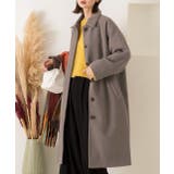 モカ | ステンカラーロングコート アウター コート | ad thie