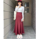 マーメイドスカート ロング フレア ハイウエスト ゴム ファスナー | ad thie | 詳細画像16
