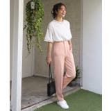 テーパードパンツ ダーツ センタープレス カラー ダーツ 立体 | ad thie | 詳細画像11