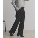 ストレートパンツ センタープレス タック カラー ポケット 後ろゴム | ad thie | 詳細画像12