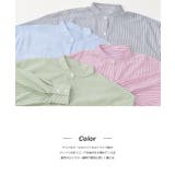 ストライプシャツ ノーカラー ポケット ビッグシルエット | ad thie | 詳細画像16