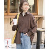 ピーチ起毛 ビックカラーシャツ | ad thie | 詳細画像12 