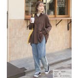 ピーチ起毛 ビックカラーシャツ | ad thie | 詳細画像14 