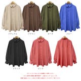 ピーチ起毛 ビックカラーシャツ | ad thie | 詳細画像18 