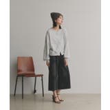 2WAYトップス 裏毛 前後リバーシブル スナップボタン クルーネック | ad thie | 詳細画像2