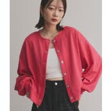 Aタイプ/ピンク | 2WAYトップス 裏毛 前後リバーシブル スナップボタン クルーネック | ad thie