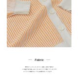 ニットカーディガン ストライプ パステル Vネック ゆったり | ad thie | 詳細画像20 