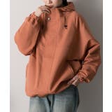 レンガ | マウンテンパーカー ラグラン ドローコード モンスター フード | ad thie