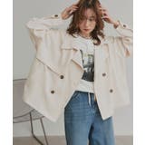 トレンチコート ショート ラグラン ボタン ポケット | ad thie | 詳細画像6 