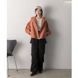 バルーンスリーブ ショート丈マウンテンパーカー | ad thie | 詳細画像15