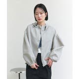 バルーンスリーブ ショート丈マウンテンパーカー | ad thie | 詳細画像39 