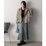 バルーンスリーブ ショート丈マウンテンパーカー | ad thie | 詳細画像54 