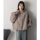 バルーンスリーブ ショート丈マウンテンパーカー | ad thie | 詳細画像56 