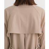 オーバーシルエット・キャンディースリーブ ステンカラートレンチコート | ad thie | 詳細画像15 