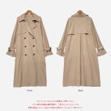 オーバーシルエット・キャンディースリーブ ステンカラートレンチコート | ad thie | 詳細画像18 