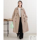 オーバーシルエット・キャンディースリーブ ステンカラートレンチコート | ad thie | 詳細画像2 