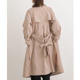 オーバーシルエット・キャンディースリーブ ステンカラートレンチコート | ad thie | 詳細画像5 