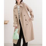 オーバーシルエット・キャンディースリーブ ステンカラートレンチコート | ad thie | 詳細画像7 