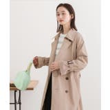 オーバーシルエット・キャンディースリーブ ステンカラートレンチコート | ad thie | 詳細画像9 