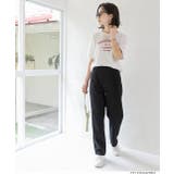 ハイウエスト 後ろゴム フロントタックデニムパンツ | ad thie | 詳細画像14 