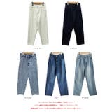 ハイウエスト 後ろゴム フロントタックデニムパンツ | ad thie | 詳細画像26 